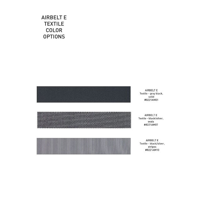 Airbelt E1-E2-E3 Textile Color Options